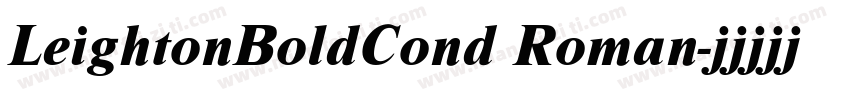 LeightonBoldCond Roman字体转换